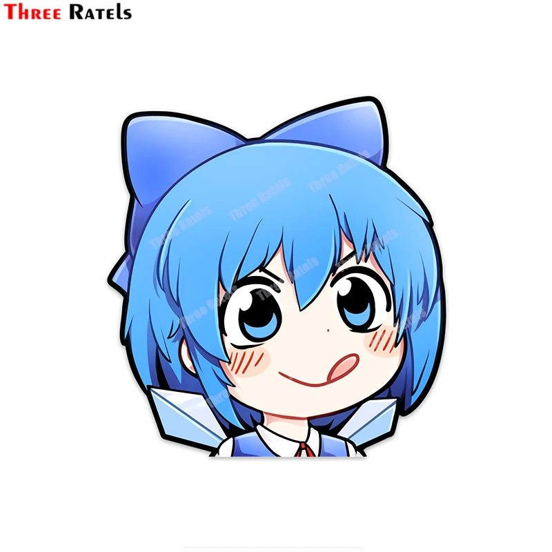 Three Ratels B302 Chibi Cirno Sticker For Car Window Decoration Auto Accessory Waterproof Property Decals