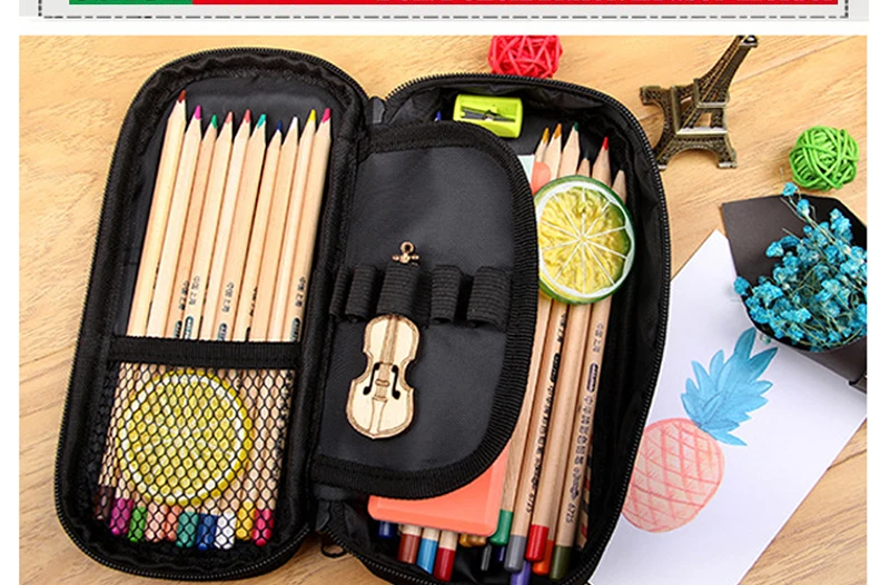 Van Gogh SunflowerThe Starry Night Paint Pencil Case Women Classic Oil Painting Stationary Bags Pencil Box School Supplies