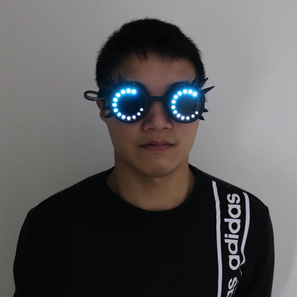 Pixel Pro LED Brille Kaleidoskop Linsen Über 350 Modi Intensive Lichter EDM DJ Rave Kostüm Party Sonnenbrille Halloween