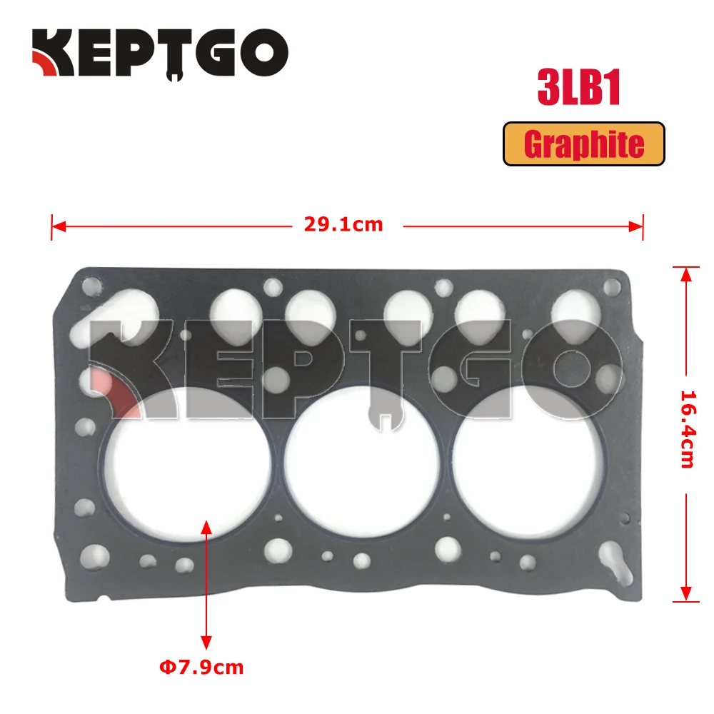 New 3LB1 Cylinder Head Gasket For Isuzu Forklift Excavator 8-97043-933-2