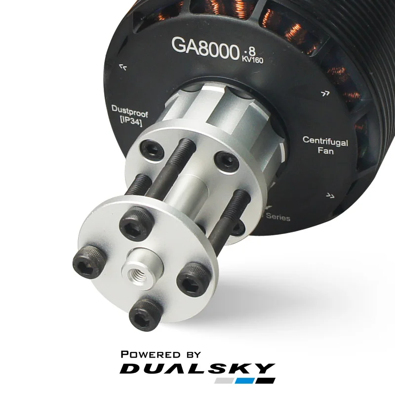 New Arrival DualSky GA8000 High-power Brushless Motor 140KV 160KV For 80cc-120cc Class UAV 3D And Scale Warbird Airplanes