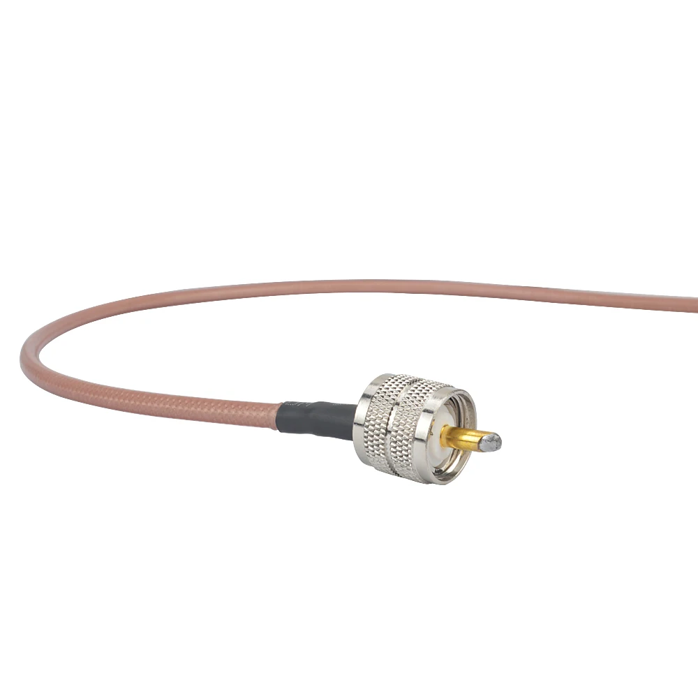 Low Loss Coaxial Feeder Cable PL259 RG-400 Extension Cord Wire Line for Mobile Radio Antenna Aerial Auto Radio