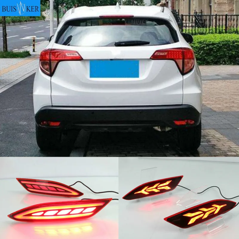 

For Honda HR-V HRV Vezel 2015 2016 2017 2018 Multi-function LED Rear bumper lamp Rear fog light driving turning braking light