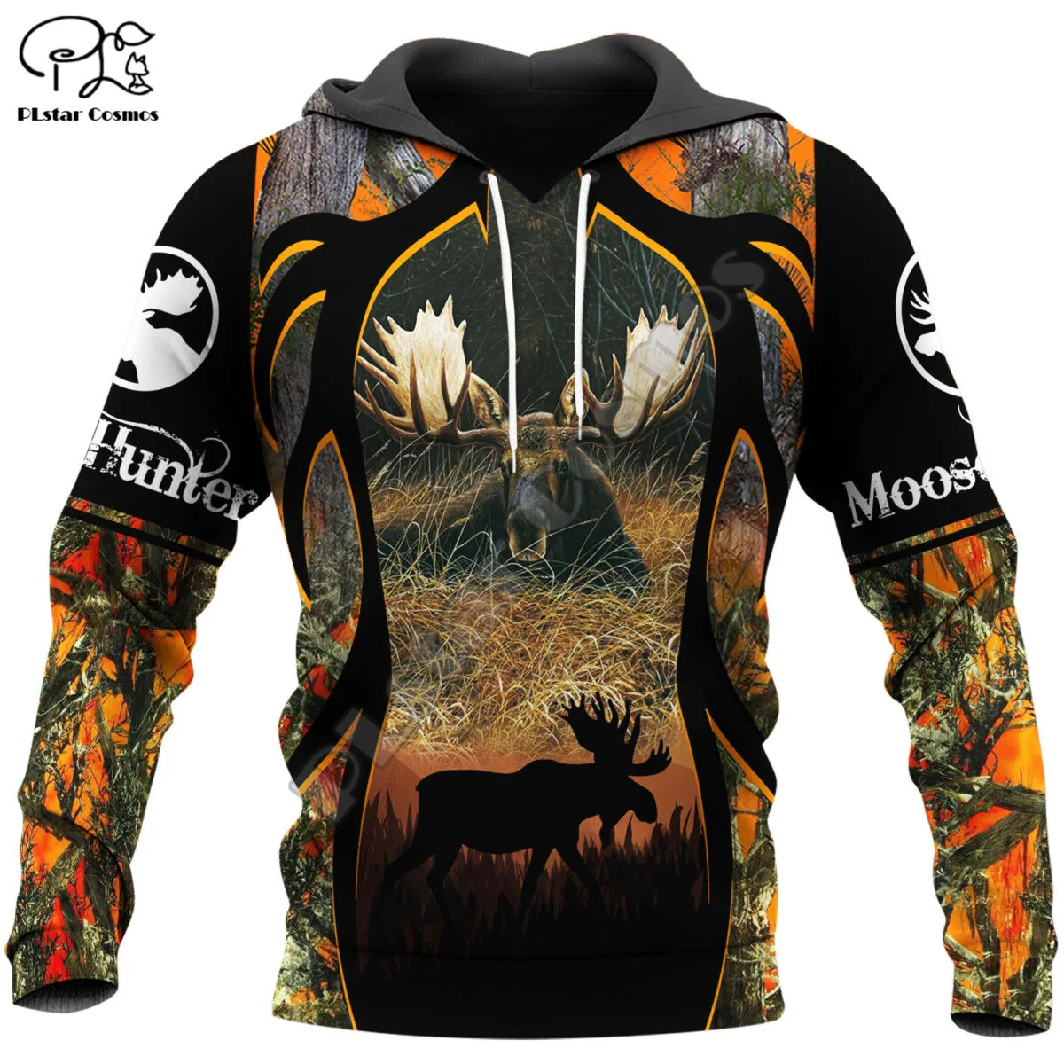 

PLstar Cosmos Moose Hunting 3D Printed New Fashion Hoodies Sweatshirts Zip Hoded For Men/Women Casual Streetwear Apparel M10