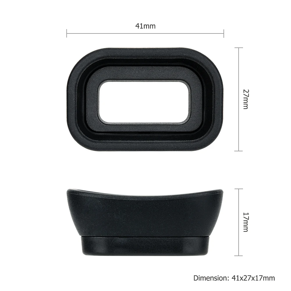 Kiwi Soft Silicon Camera Viewfinder Eyepiece Extended Eyecup for Sony A6600 A6500 A6400 Eye Cup Protector Replaces Sony FDA-EP17