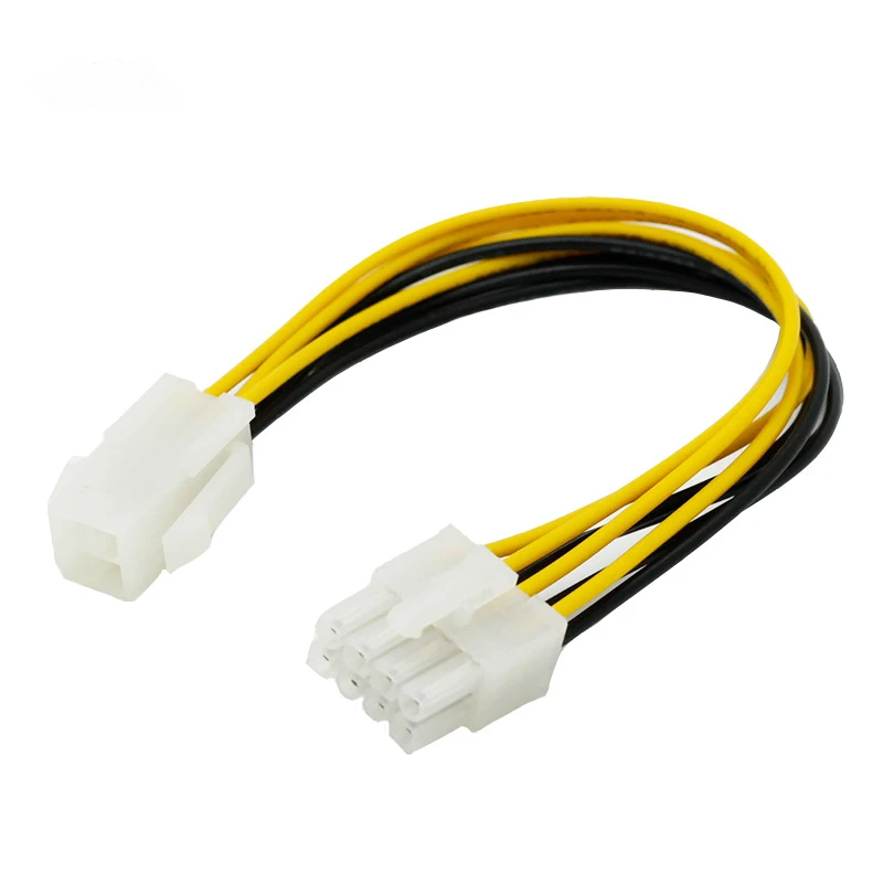 4 pin Male To 8 pin Female 4Pin To 8Pin Lead Extension to CPU Power Converter cable Supplies ATX Compute Motherboard Adapter