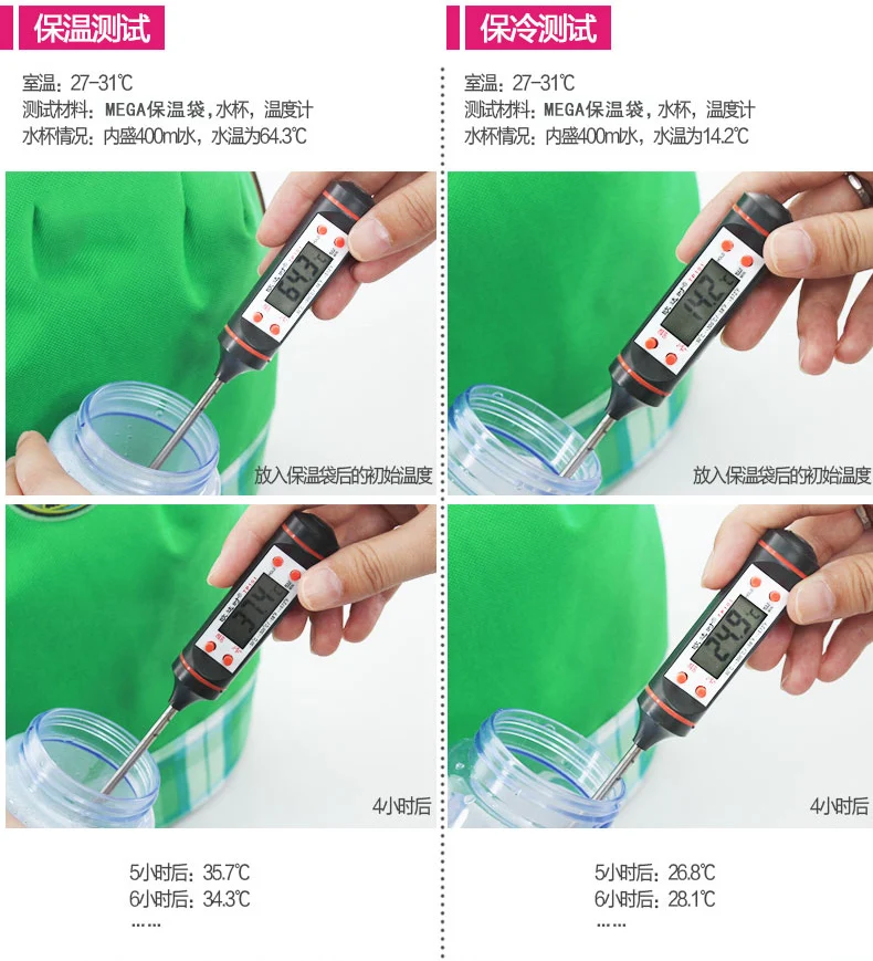 Mega Thermotasche, Eisbeutel, Mutterschaftstasche, Babyflaschen-Wärmer, Isolierbeutel, Thermotasche für Babyflaschen – Detail 15
