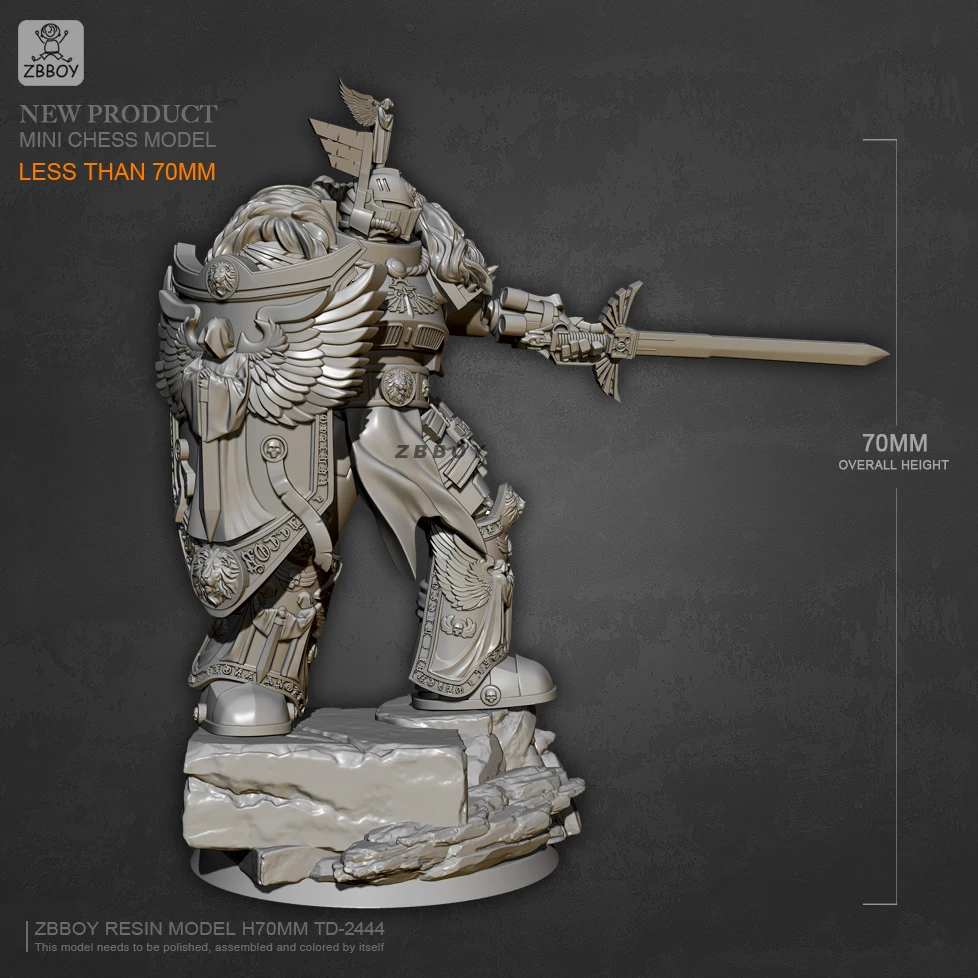 70mm Resin model kits DIY toy self-assembled TD-2444