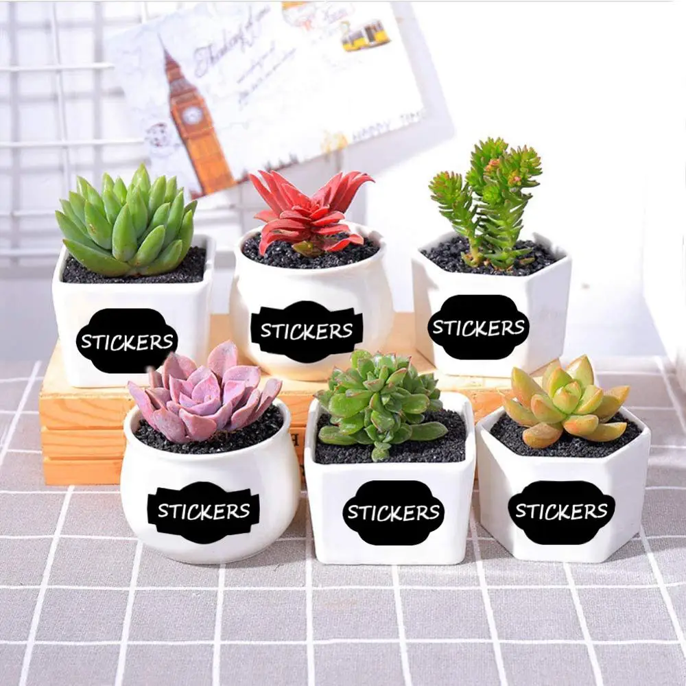 300pcs/lot Lovely Cloud black Craft Kitchen Jars Organizer Reusable Labels Stickers Chalkboard Sticker Black Board Wall Stickers