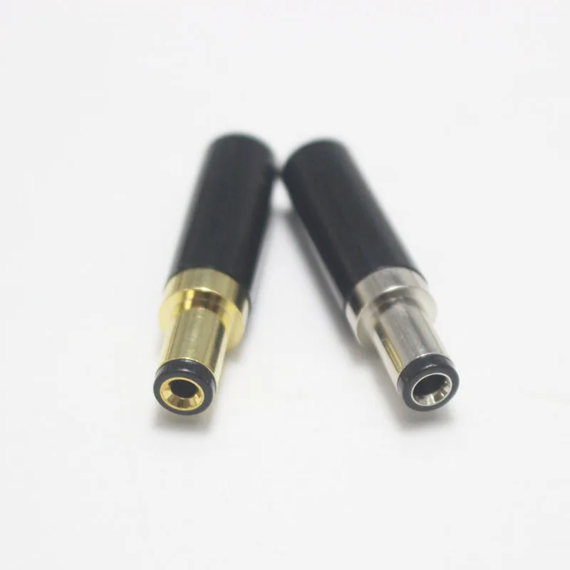 1Pcs Nickel/Gold Plated 5.5x2.5/5.5x2.1/4.0 x 1.7/ 3.5x1.35mm DC Power Jack Male Plug Connector For DIY Power Output Line