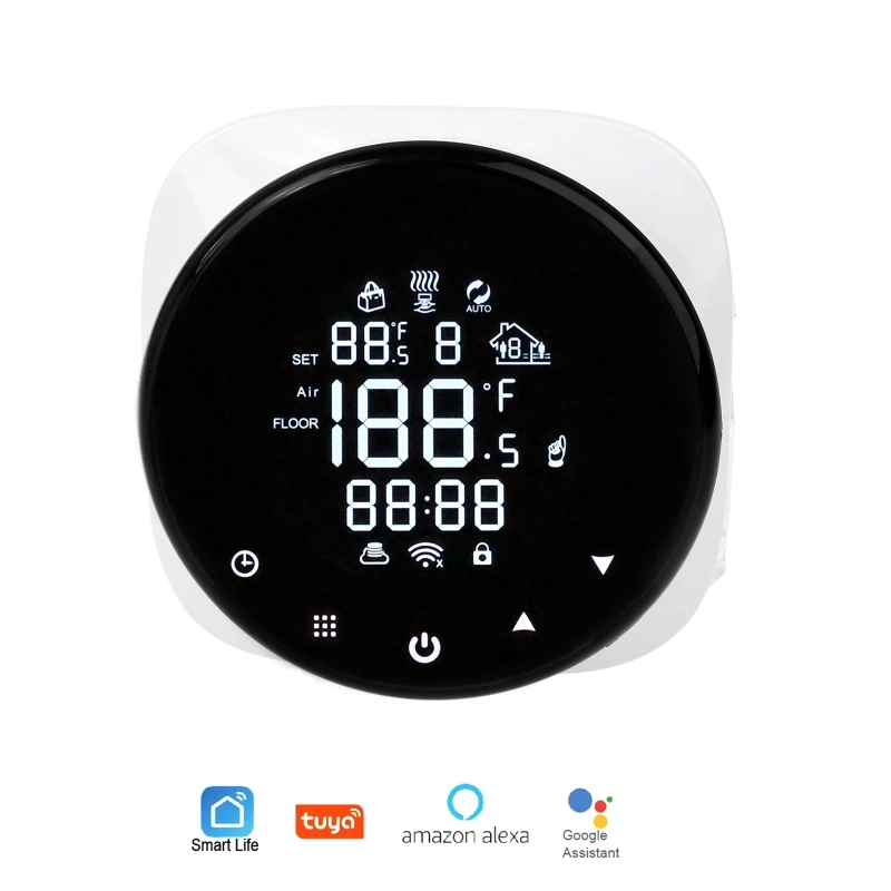 สมาร์ทWifi Thermostat 16AอุณหภูมิControllerสำหรับทำความร้อนความร้อนTuya Alexa Voice App App Remote Control