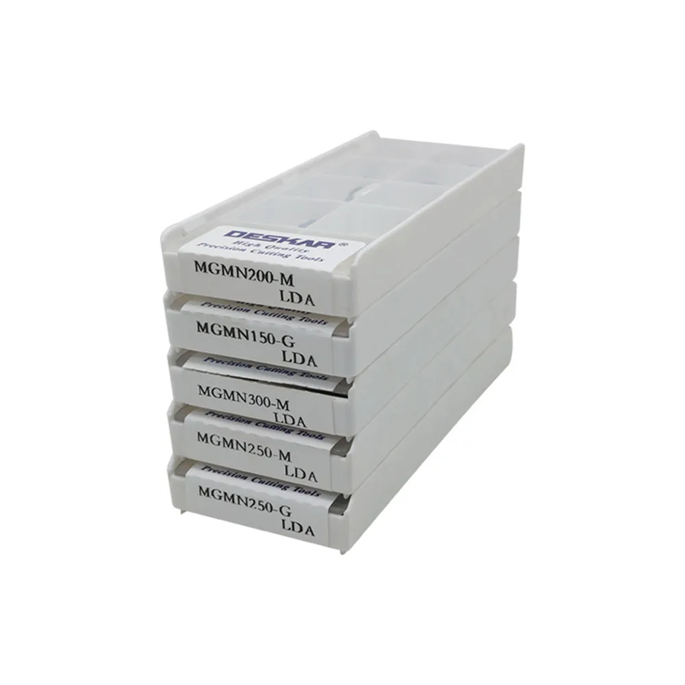 DESKAR100 % Gốc MGMN150-G LDA 200-G 250-G 300-M 400-M Tiện Bằng Máy CNC Grooving Và Biến Carbide Miếng Lót Cho Thép Không Gỉ