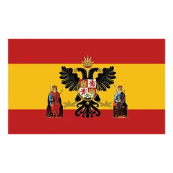 Spain Flag The Coat of arms of Toledo (Spain) 3x5FT 90x150cm 100D Polyester with Brass Grommets Advertising Banner