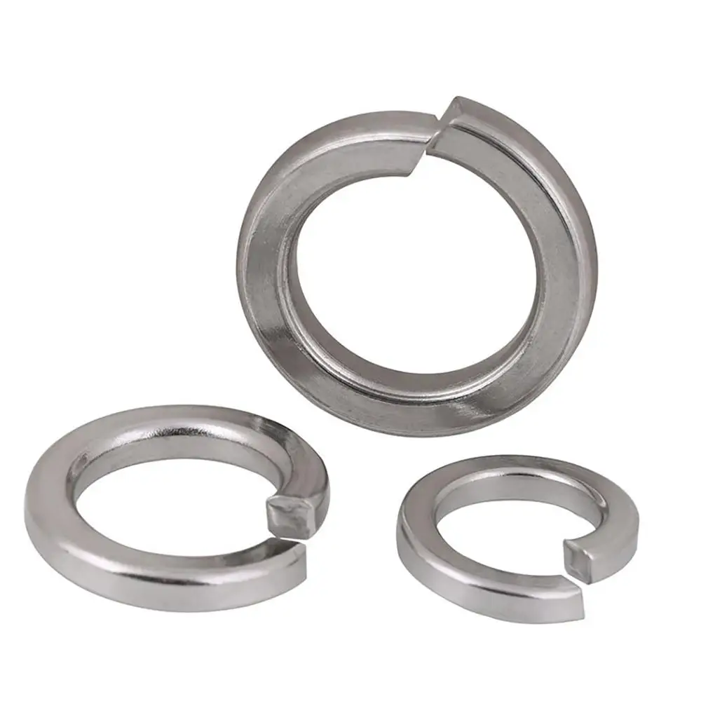 

201/304/316 Stainless Steel Spring Washer M1.6 M2 M2.5 M3 M4 M5 M6-M20 Split Spring Lock Washer Elastic Gasket