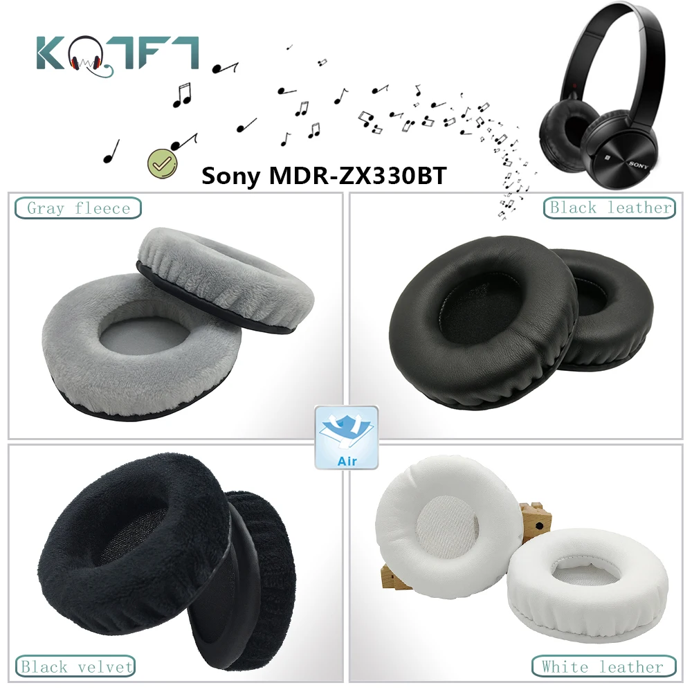 

KQTFT flannel 1 Pair of Replacement Ear Pads for Sony MDR-ZX330BT Headset EarPads Earmuff Cover Cushion Cups