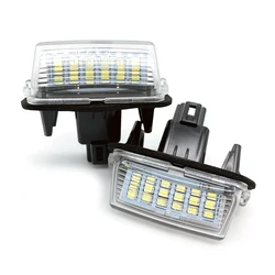 Car LED number License Plate Lights For Toyota Camry 50 LED Number fit For Peugeot Citroen 306 307 406 C3 FOR yaris