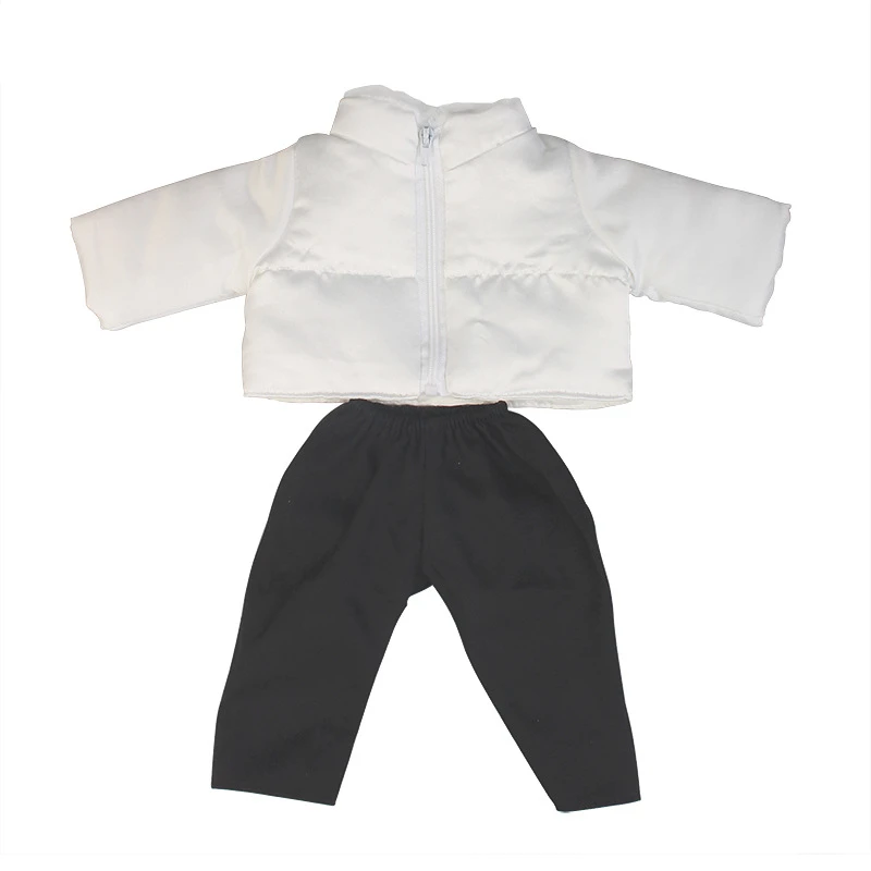 Schattige Pop Kleding Geboren Nieuwe Baby Outfits Fit 43Cm Pop Donsjack Broek Voor Amerikaanse Meisje Pop Accessoires Baby festival Gift