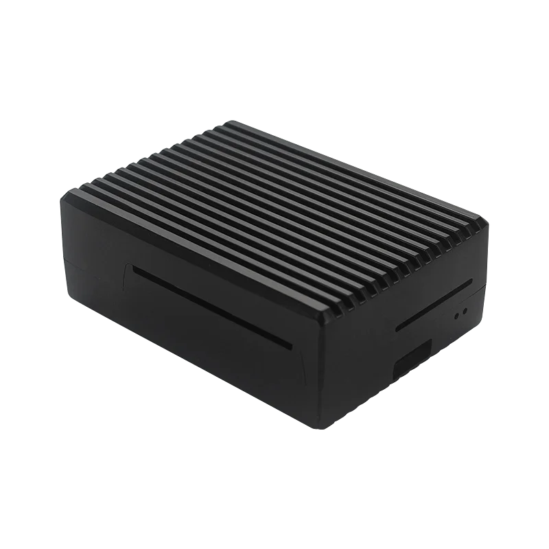 Aluminum Alloy Case for Raspberry Pi 4 Black Box Metal Shell Passive Cooling Enlosure Case for Raspberry Pi 4 Model B