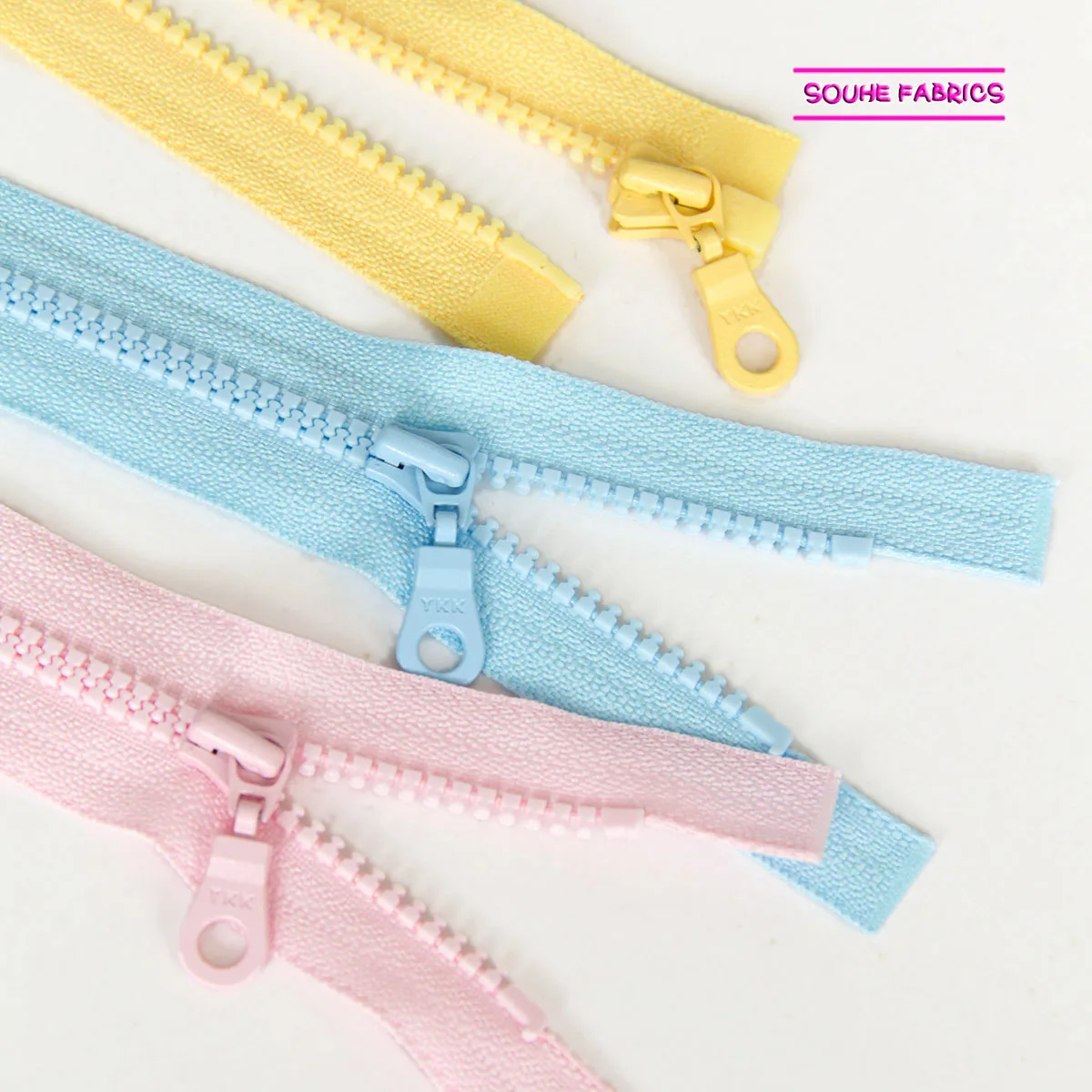 1 قطعة ykk 3 # مفتوحة نهاية البلاستيك سستة سحاب راتنج فصل للملابس الرياضية سترة الاطفال الملابس