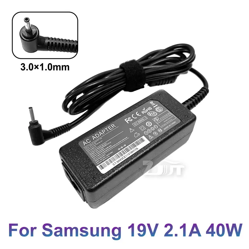 19V 2.1A 40W 3.0*1.0mm AC Laptop Adapter Power Charger For Samsung NP305U1A NP530U3B NP535U3C NP535U4C NP54 NP900X3A A13-040N2A