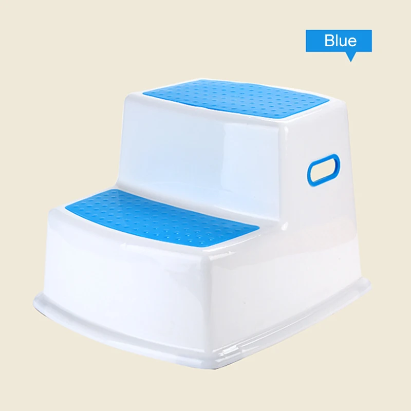 Thicken Kids 2-step Stool Anti-slip Toddler Stool for Toilet Potty Bathroom Kitchen In Stock