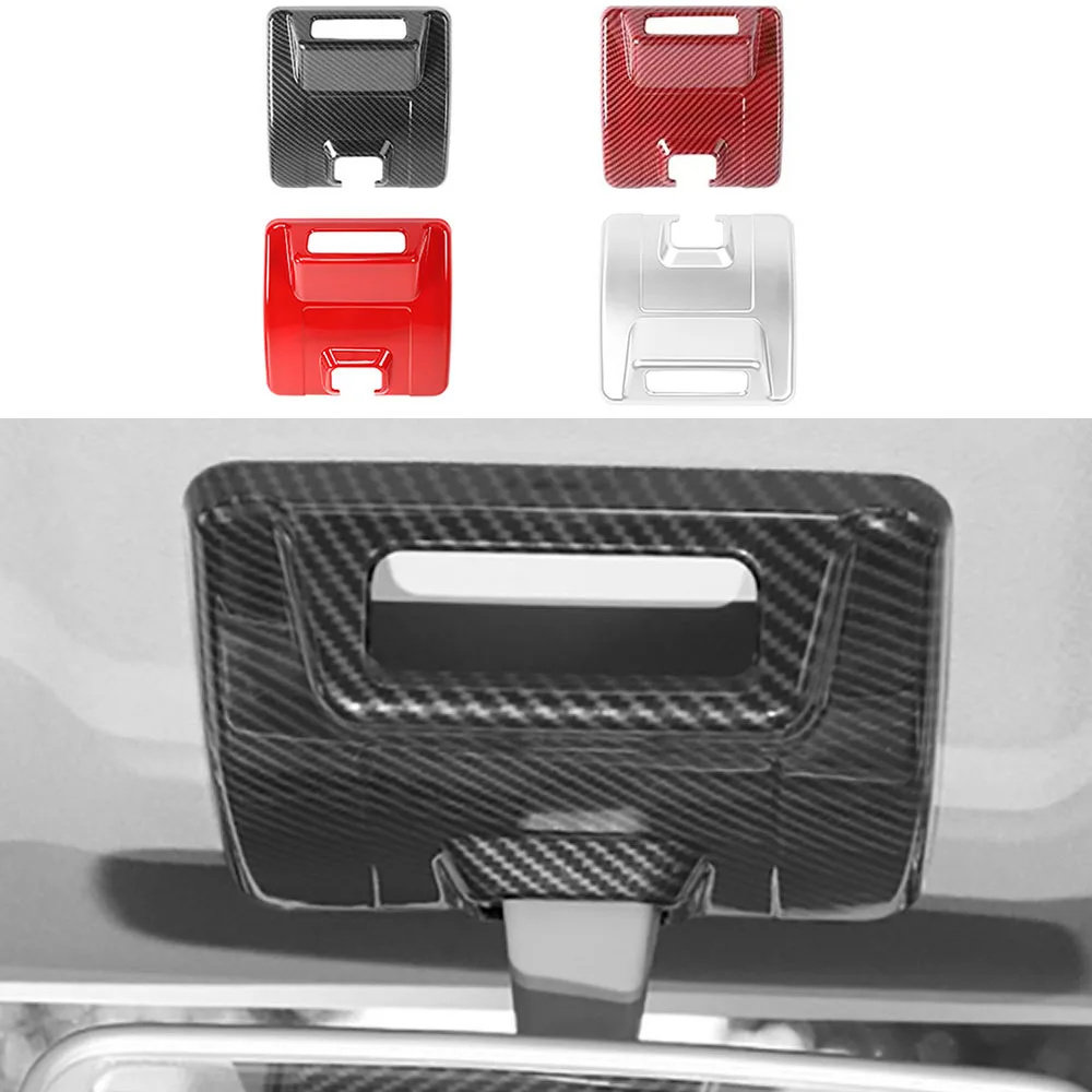 Car Carbon Fiber Color Rearview Mirror Base Decoration Cover Decoration Stickers For Jimny 2019+ Interior Mouldings Accessories