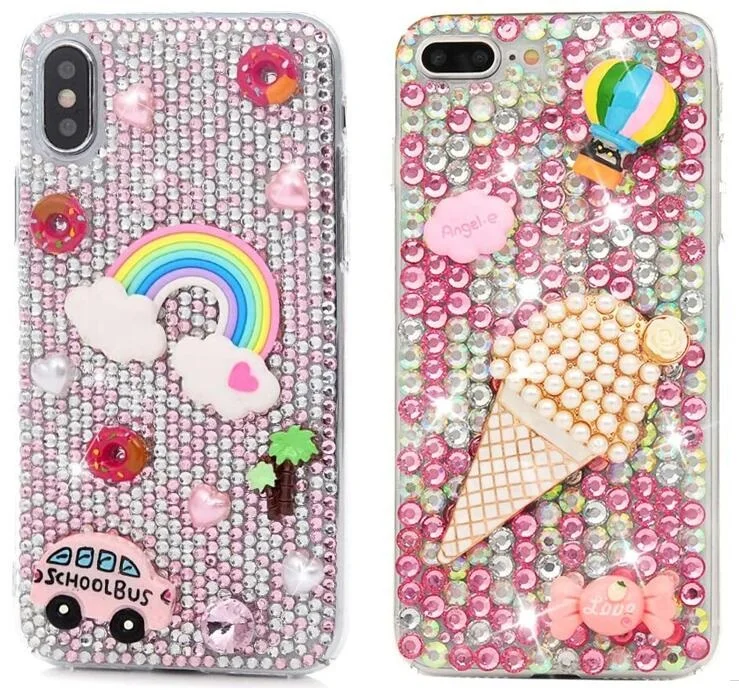 

Diamond Rhinestone Case For iPhone 16 Pro Max 15 Plus 14 13 12 11 Samsung Galaxy S24 S23 S22 Ultra S21 FE Cover Phone Shell Bag