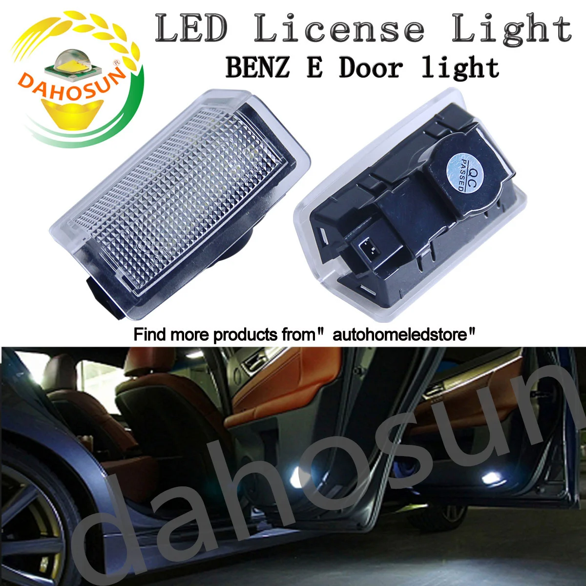 

2Pcs White Light For Benz C-CLASS W204 A-CLASS W176 B-CLASS W246 E-CLASS W212 4D/5D M-CLASS W166 LED Courtesy Door Lamp