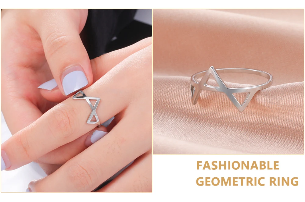 Skyrim Edelstahl Ring Herz Stern Blume Schmetterling Mondphase Geometrische Damen Fingerringe Hochzeitsgeschenk Großhandel – Detail 15
