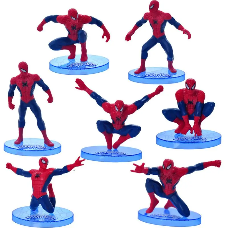 NEW Super Hero Spider Man Party cupcake toppers picks Birthday Spiderman Party Decoration Kids Supplies Cake decorat Kid Toys