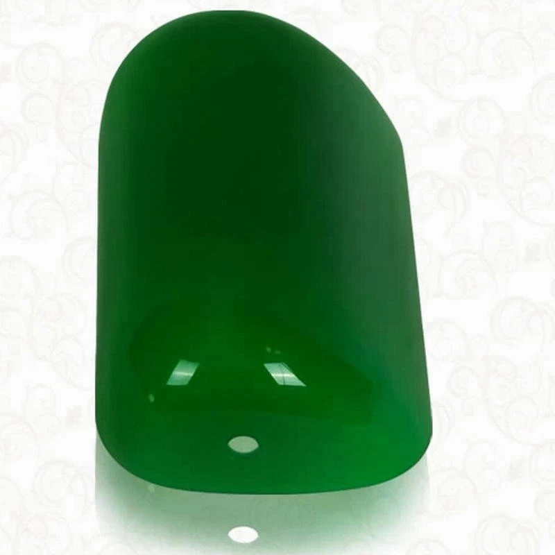 WSFS Hot Green color GLASS BANKER LAMP COVER/Bankers Lamp Glass Shade lampshade