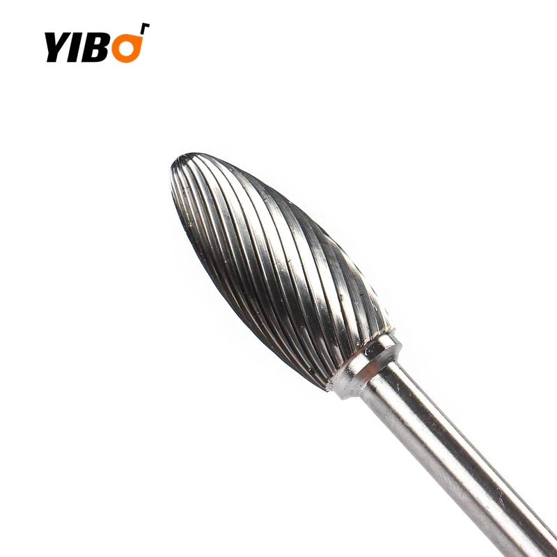 Tungsten Carbide Alloy Rotary File Tool H Type Burr Head Drill Milling Carving Abrasive Tool for Die Grinder