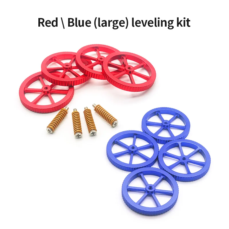 1Set/Pack 3D Printer Parts Heated Bed Spring Leveling Kit Adjustment Nut+Springs+ Screw Heatbed Kit For CR-10 Ender 3 MK3 Hotbed