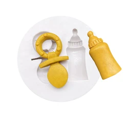 Baby Bottle Pacifier Silicone Mold Sugarcraft Cupcake Baking Mold Chocolate Fondant Cake Decorating Tools