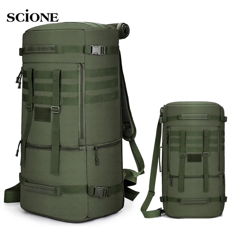 60L 50L Hiking Travel Backpack Camping Bag Tactical Mountaineering Climbing Molle Nylon Bags Outdoor Bag Multi-function Bag