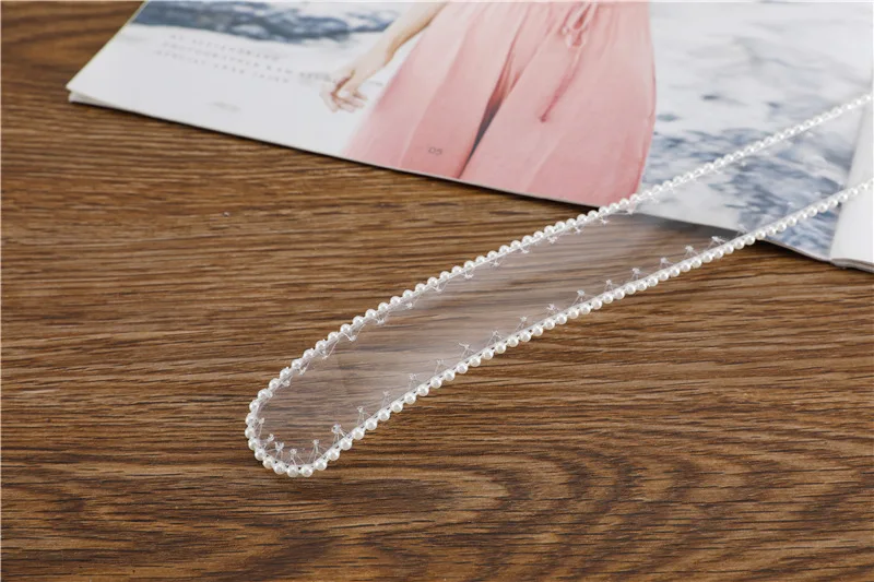 Fashion Pearl Belt Waist Belts For Women 2020 Transparent White Clear Belt Plastic Designer Waistband Ladies