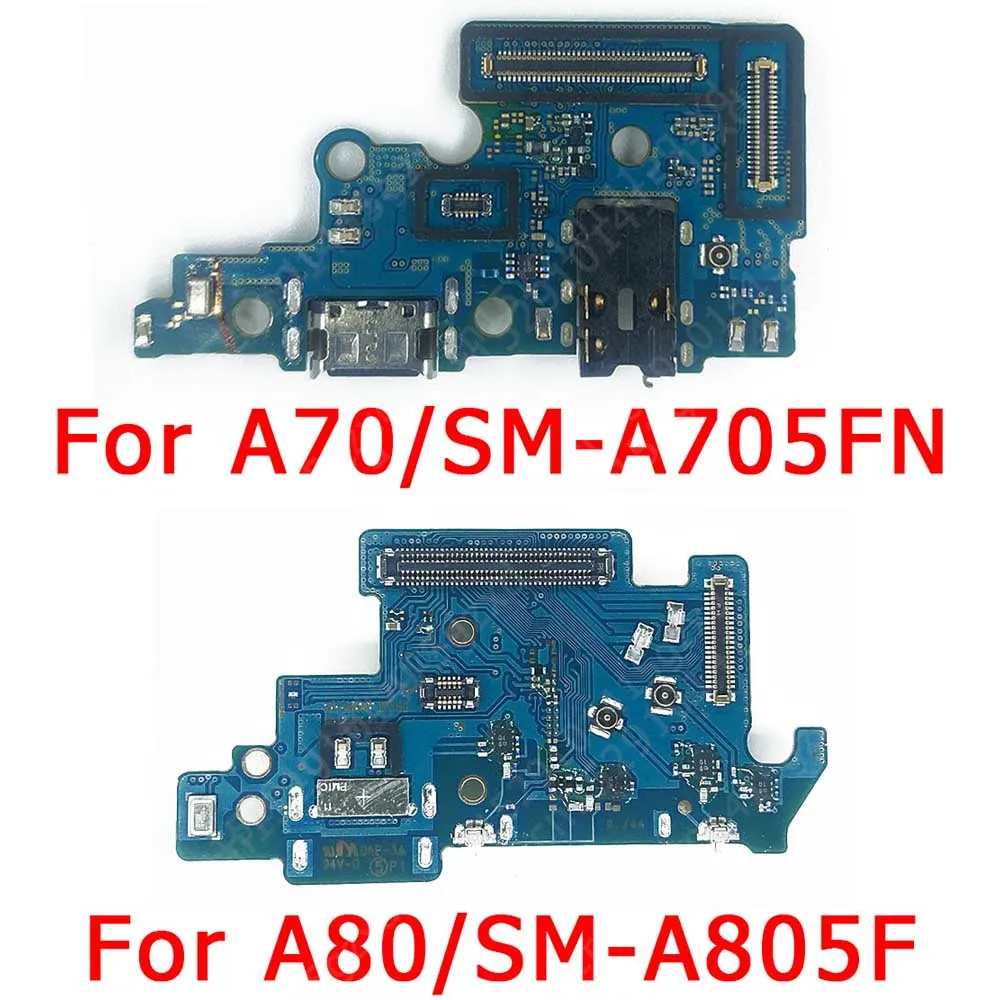 Charging Port For Samsung Galaxy A70 A80 Charge Board USB Connector PCB Socket Flex Mic Replacement Repair Spare Parts