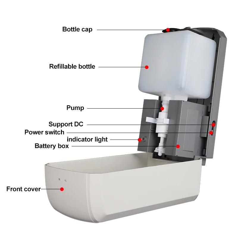 Manul Soap Dispenser 400ML Gel Spray Foam Bathroom Kitchen Soap Dispenser Foam Dispenser