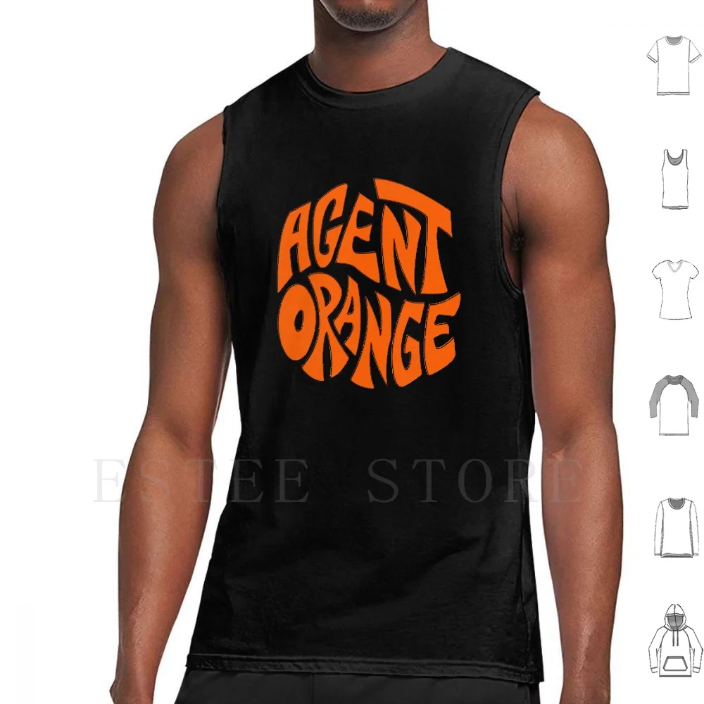 Agent Orange Tank Tops Vest Cotton Punk Metal Metalhead Headbanger Punx Hardcore Underground Hardrock Rosetatoo Nightwish Ska