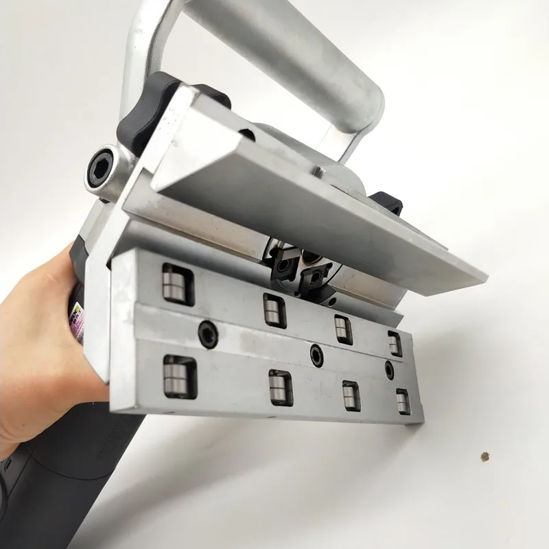 Biseladora portátil de alta potencia, máquina Biseladora profesional de ángulo recto, borde invertido, libre de 4 cuchillas, 1400W