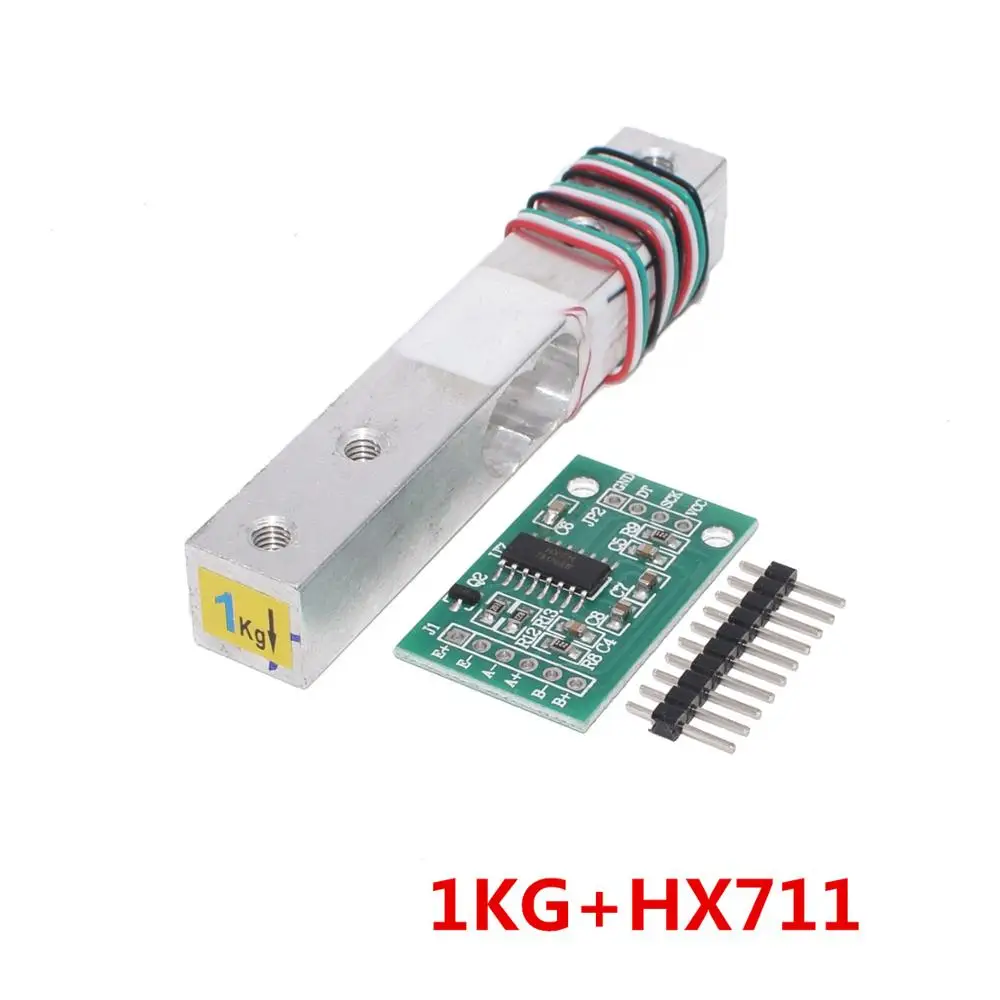 Load Cell 1KG 5KG 10KG 20KG HX711 AD Module Weight Sensor Electronic Scale Aluminum Alloy Weighing Pressure Sensor