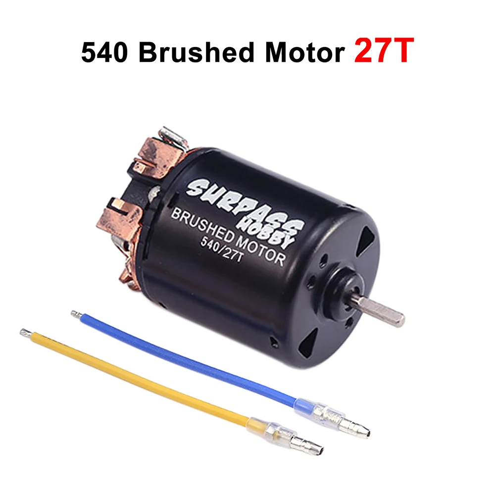 SURPASSHOBBY 540 Brushed Motor 80T 13T 17T 23T 21T 27T 35T 45T 55T for 1/10 Off-Road Rock Crawler  RC Car 540 Brushed Motor