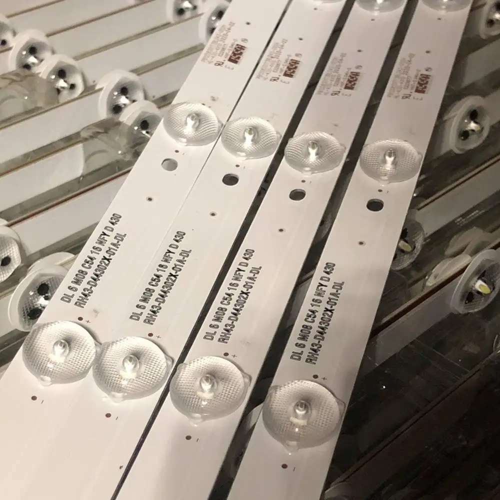 6V LED Backlight Strip 8 lamp for 43S1A  JS-D-JP395DM-A81EC JS-D-JP395DM-B82EC E395DM1000 MCPCB D40-M30 40BF400 JS-JP400M81E01