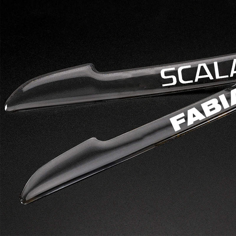 Car door transparent anti-collision protection For Skoda FABIA KAMIQ KAROQ KODIAQ OCTAVIA RAPID SCALA SUPERB Accessories