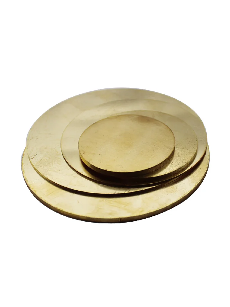Plaque vierge circulaire en laiton, disque plat, diamètre 2mm à 200mm