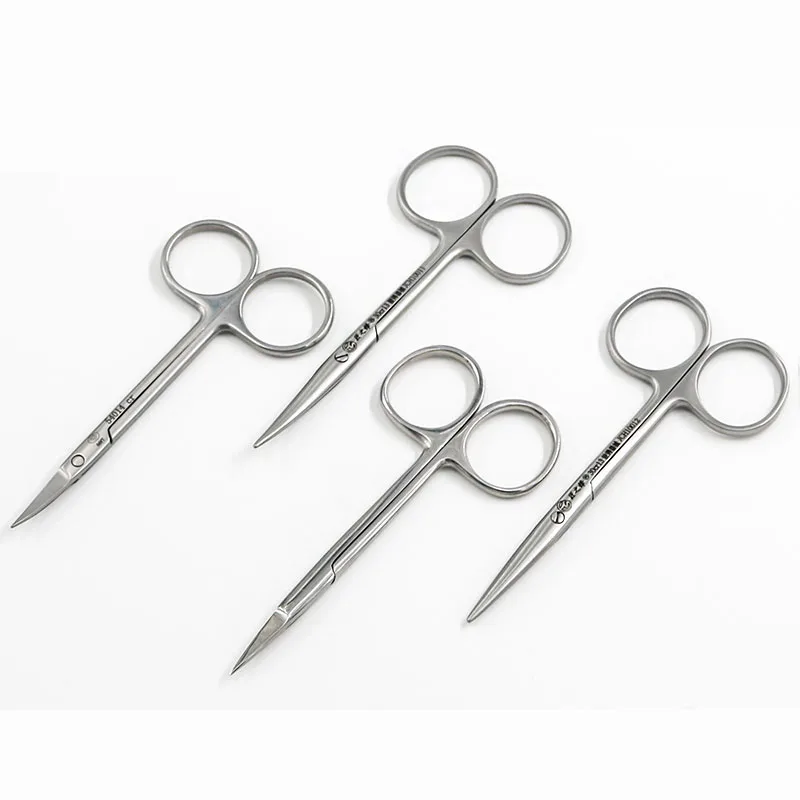 

Ophthalmology Scissors, Stitching Scissors, Double Eyelid Cosmetic Surgery Equipment, Eye Scissors Stainless Steel Blunt Tip 10c