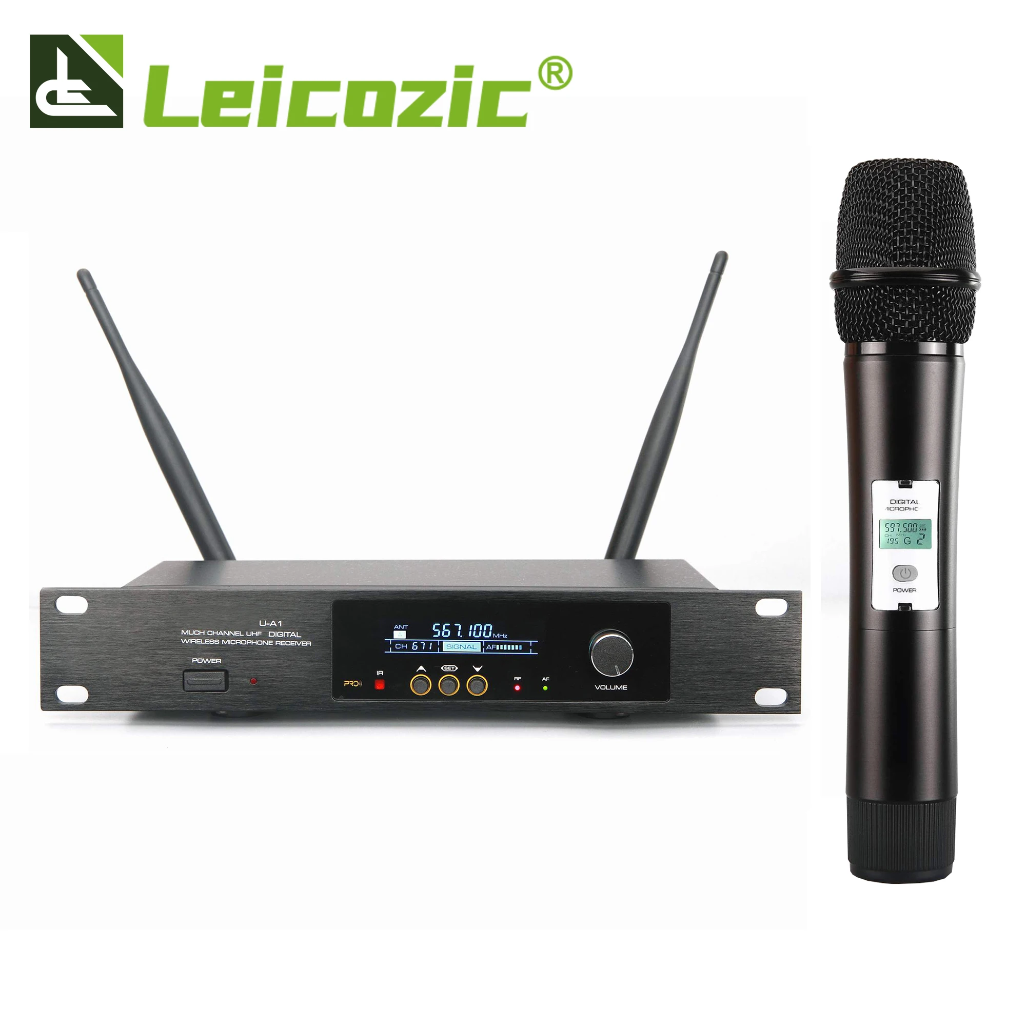 Leicozic Wireless Microphone Digital transmission 600Mhz 1000 Frequency Equipment Audio Pro Lapel Mikrofon Headset Micro Sem Fio