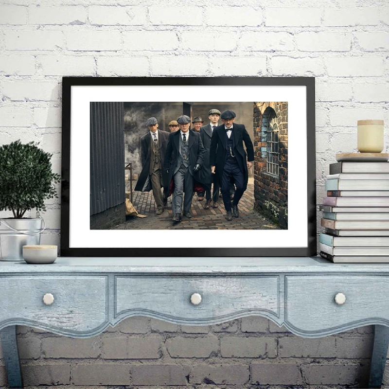 Peaky Blinders Shelby Fan Artwork Wall Art Canvas Painting TV Show Posters and Prints Wall Pictures Home Wall Decoration