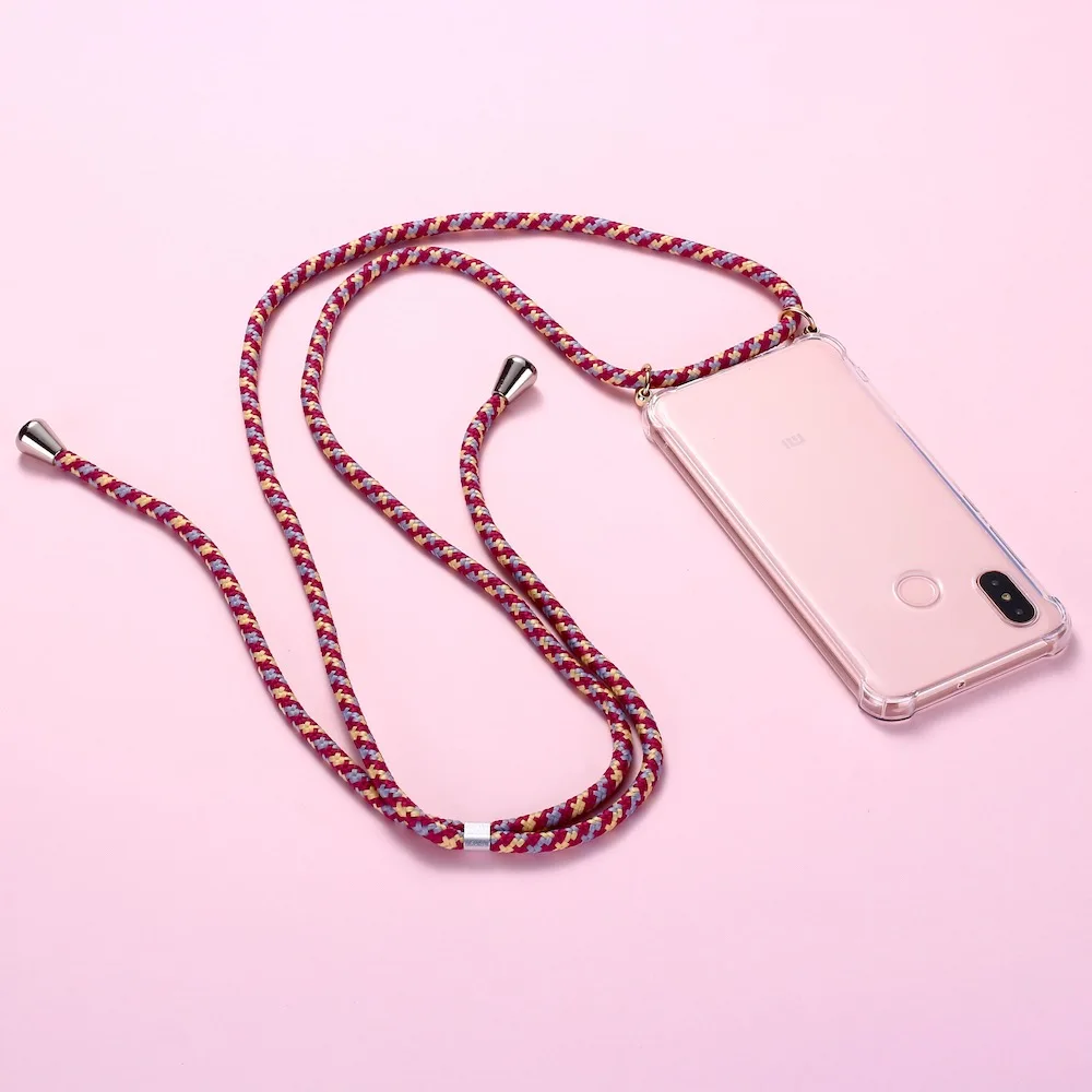 Strap Cord Chain Phone Tape Necklace Lanyard Mobile Phone Case for Carry to Hang For XIAOMI MI Redmi 3 5 6 7 8 9 A3 9T K30 8A A3