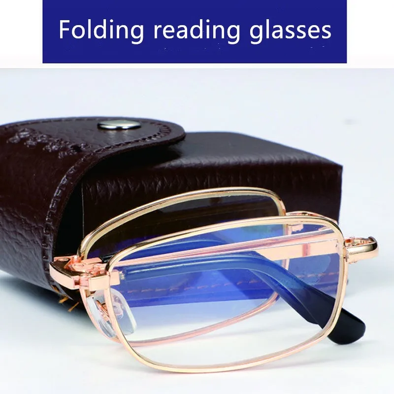 Radiation proof reading glasses for men and women ultra light folding scratch proof comfortable portable resin high definition r